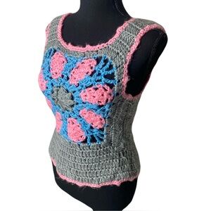 Vintage Betmar New York Crochet Tank Top Japan Women’s XS #658